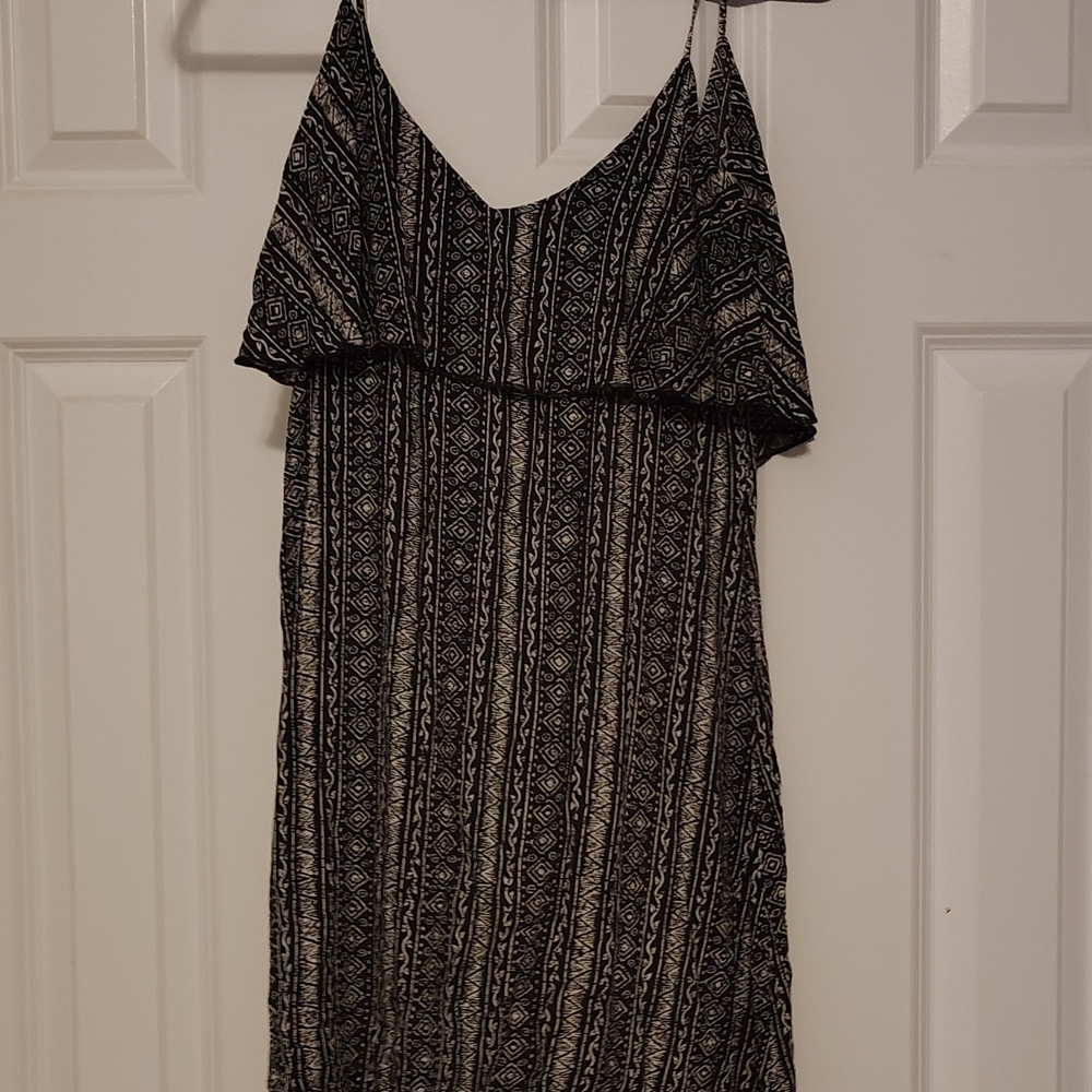 Tart Black and White Strapless Dress Xs